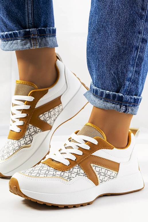 Weiße Damen Sportschuhe, „Isham" Weiße Damen Sportschuhe, „Isham"