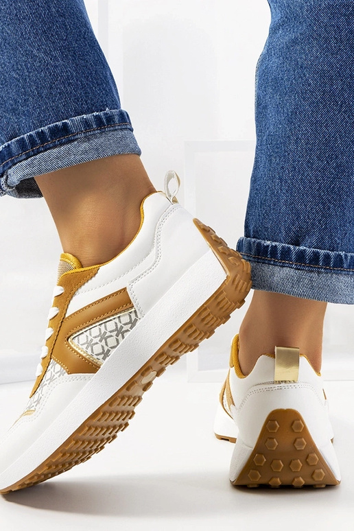 Weiße Damen Sportschuhe, „Isham" Weiße Damen Sportschuhe, „Isham"