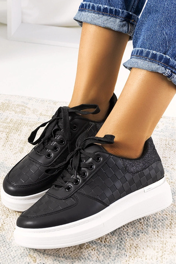 Schwarze Plateau-Schuhe,... 2