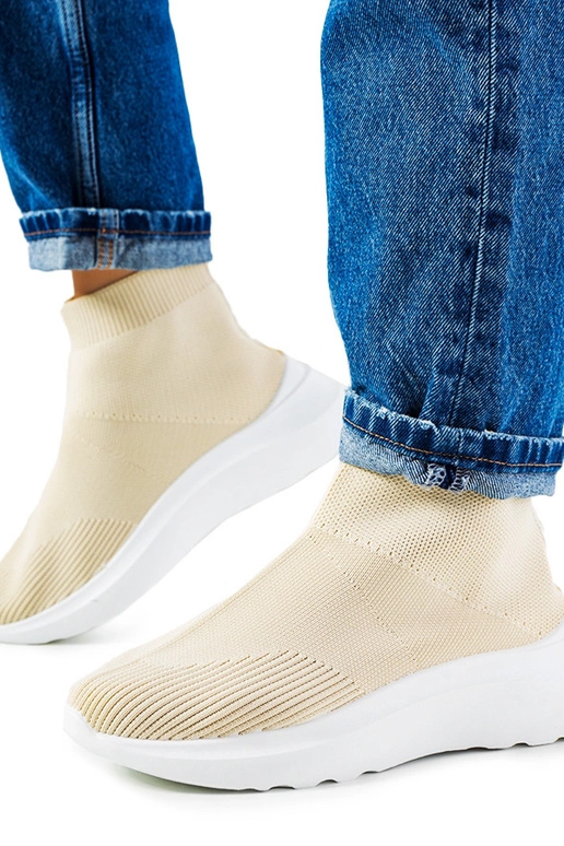 Jennifers beige High-Top-Sneakers