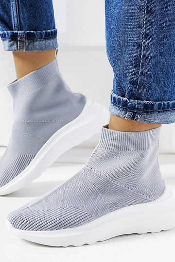 Graue High-Top-Sneakers von... 2