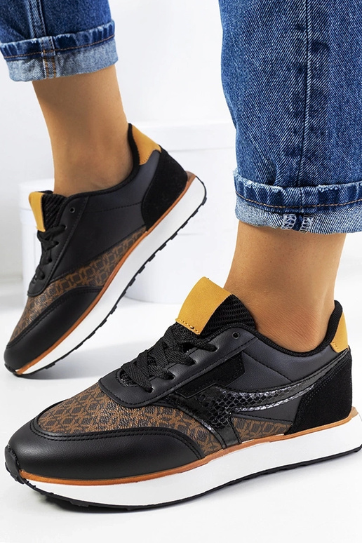 Schwarze Chiara Damen-Sneaker