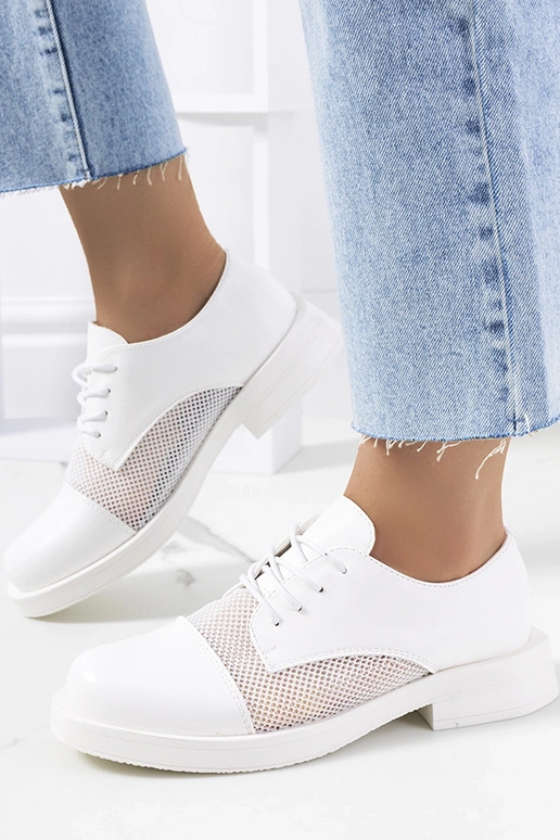 Weiße Damen Halbschuhe, „Huard"