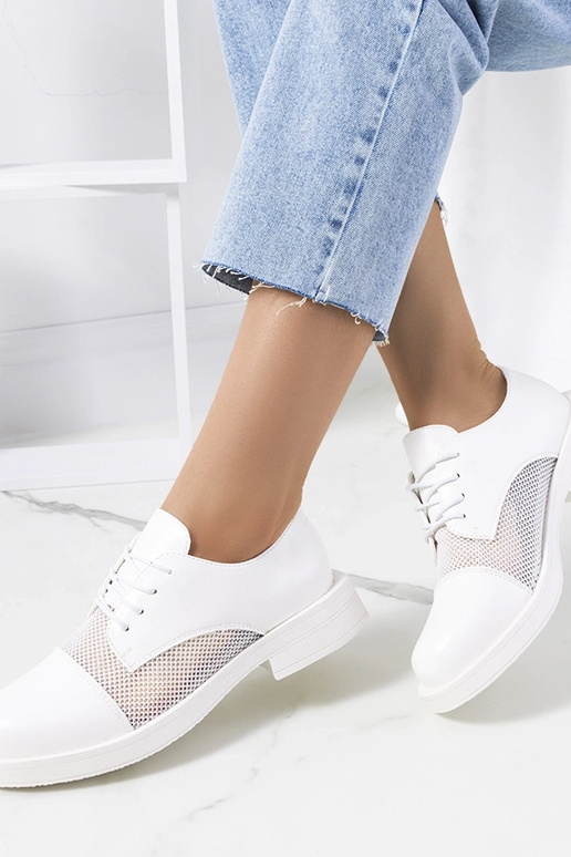 Weiße Damen Halbschuhe, „Huard"