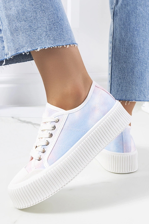 Blaue und rosa Steen-Sneaker für Damen