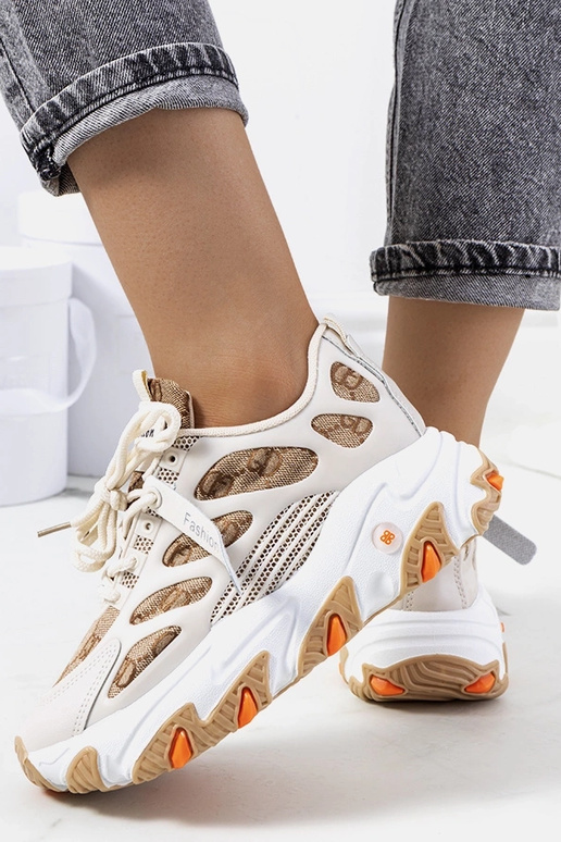 Beige Melsen Damen-Sneaker