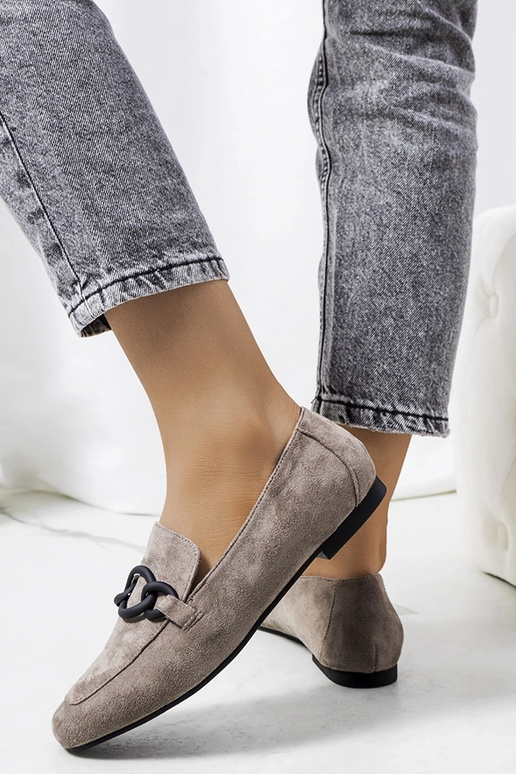 Graue Leder-Halbschuhe, „Dante" Graue Leder-Halbschuhe, „Dante"