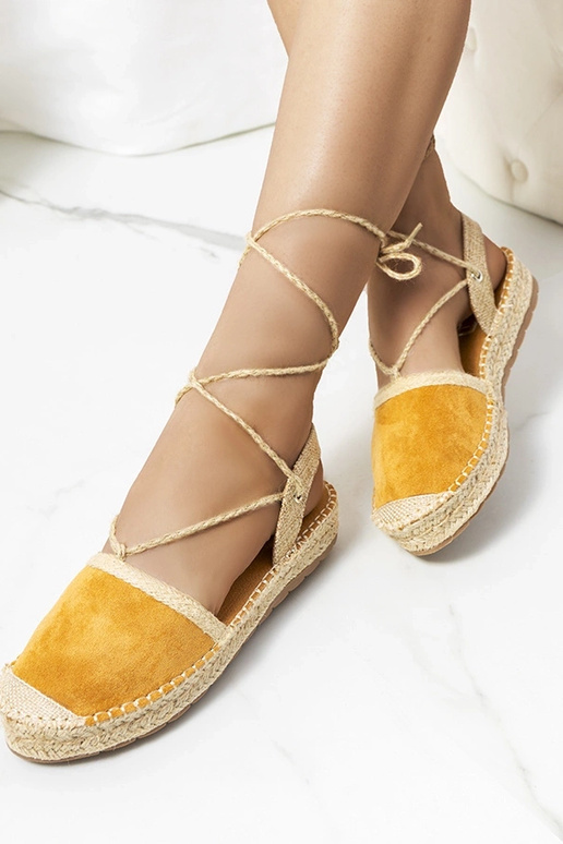 Gianne – Braune Espadrilles zum Schnüren