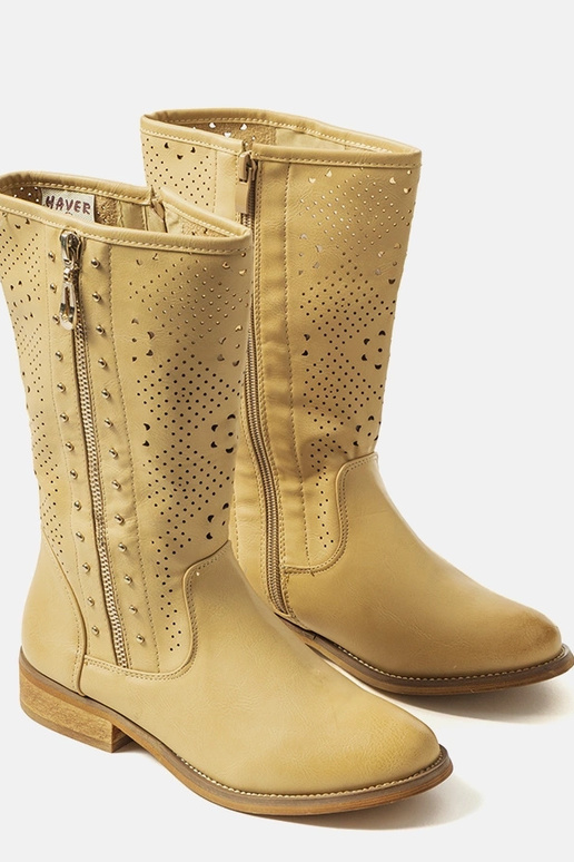 Zaina Beige Kinderstiefeletten Zaina Beige Kinderstiefeletten