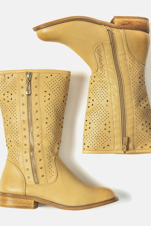 Zaina Beige Kinderstiefeletten Zaina Beige Kinderstiefeletten