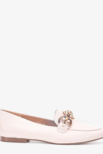 Beige Segarra-Loafer mit Ketten 2