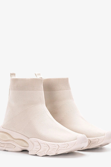 Beige High-Top-Sneakers... 2