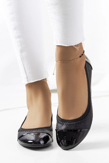 Schwarze Damenballerinas Lapko 2
