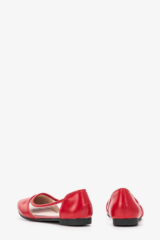 Rote halbtransparente Juva-Ballerinas Rote halbtransparente Juva-Ballerinas