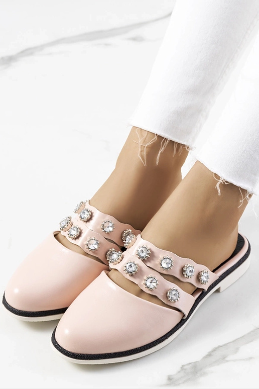 Rosa Flip-Flops mit Nieten von Asselt Rosa Flip-Flops mit Nieten von Asselt