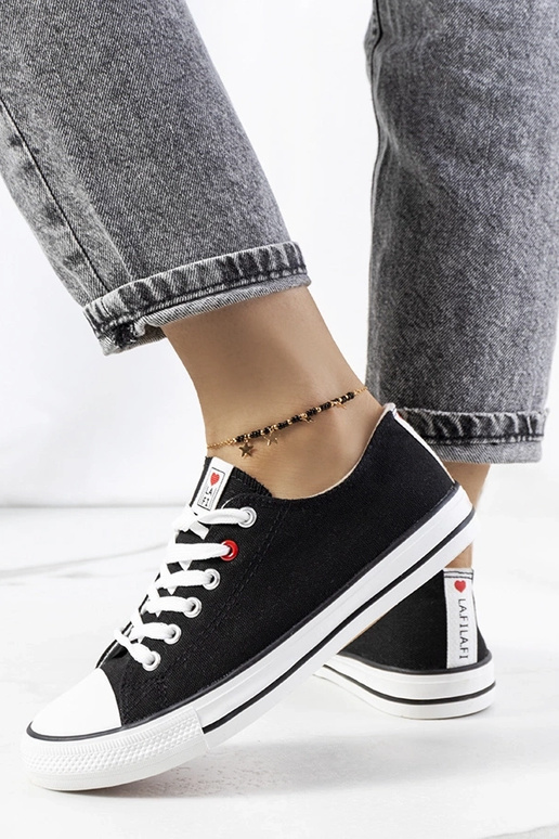 Schwarze klassische Damen-Sneaker Kolind