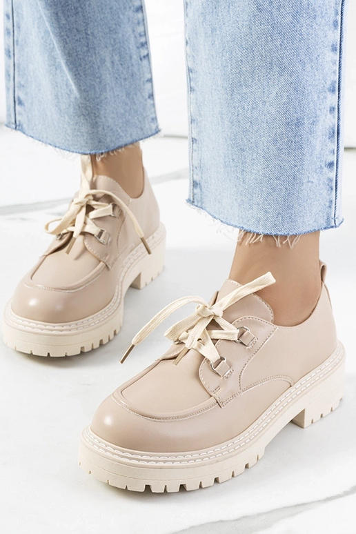 Beige Damen-Halbschuhe, „Labour" Beige Damen-Halbschuhe, „Labour"