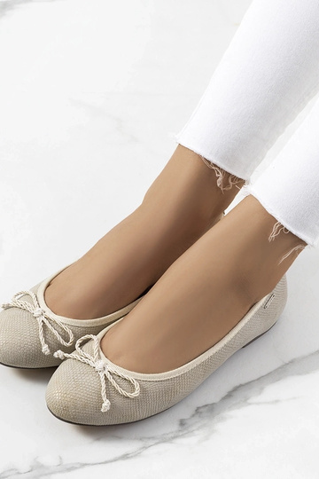 Beige Ballerinas für Damen Villers 2