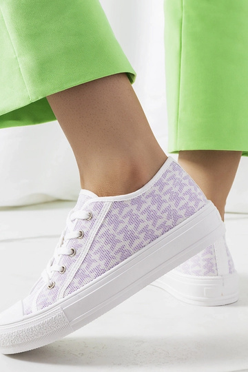 Lilafarbene Plateau-Sneakers „Chelms“