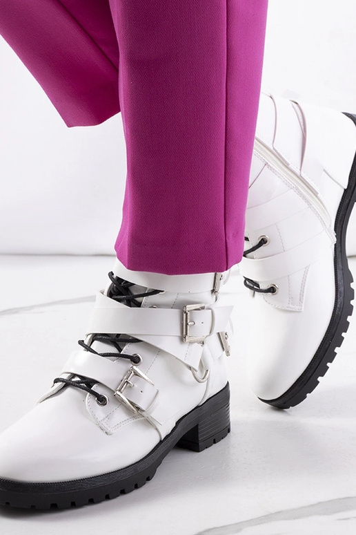 Weiße Stiefeletten von Donsa