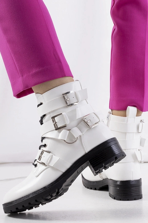 Weiße Stiefeletten von Donsa