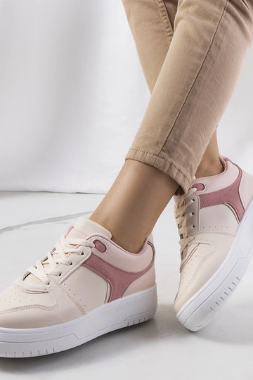 Beige Lins Damen-Sneaker