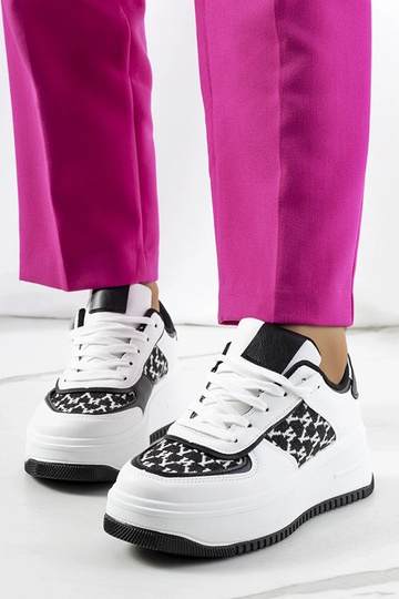 Weiße Sneakers mit hoher...