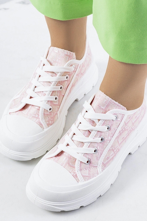 Rosa Plateau-Sneakers „Valida“