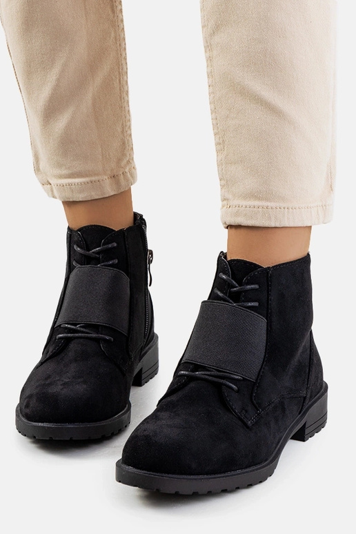 Schwarze Manoella-Stiefeletten