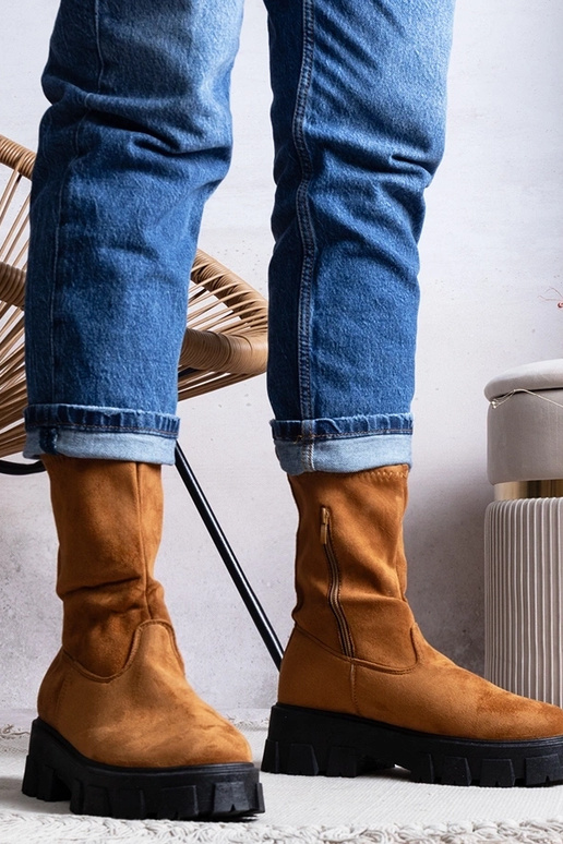 Braune Conco Plateaustiefel