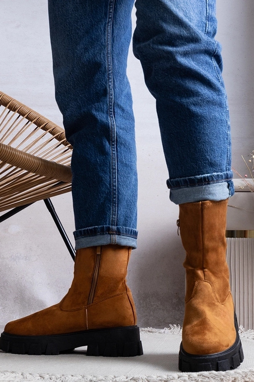 Braune Conco Plateaustiefel