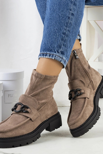 Braune Stiefeletten, „Fannia" 2