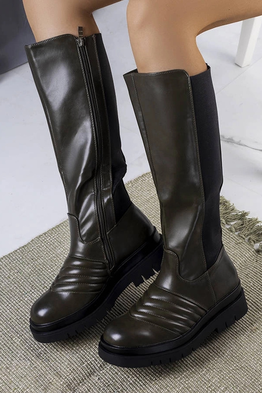 Grüne Calliope-Stiefel