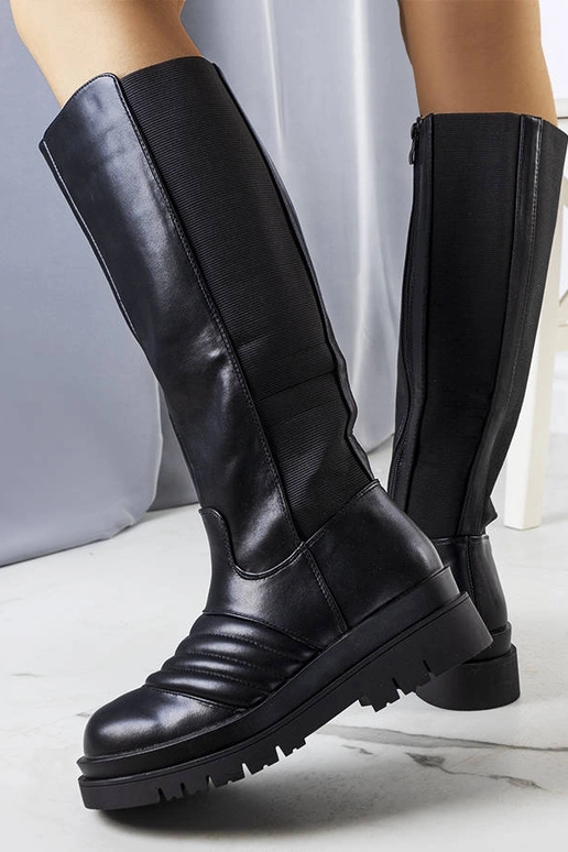 Schwarze Calliope-Stiefel