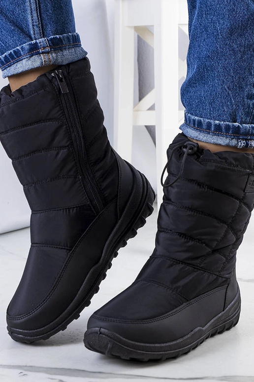 Schwarze Schneestiefel KK274599