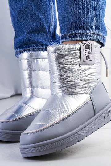 Silberne Winterstiefel,...