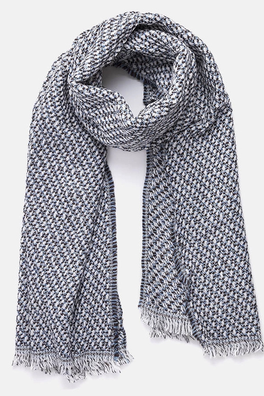 Blau-weißer Schal, „Aria" Blau-weißer Schal, „Aria"