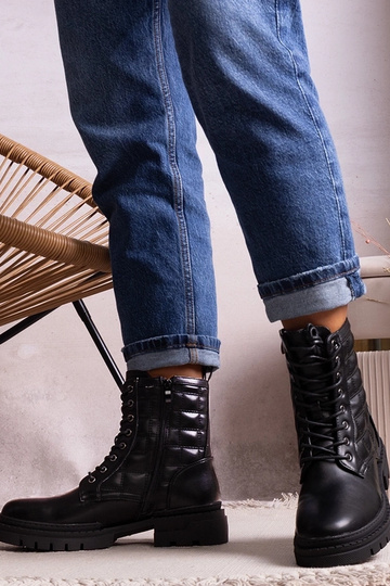 Schwarze Tellin-Stiefel