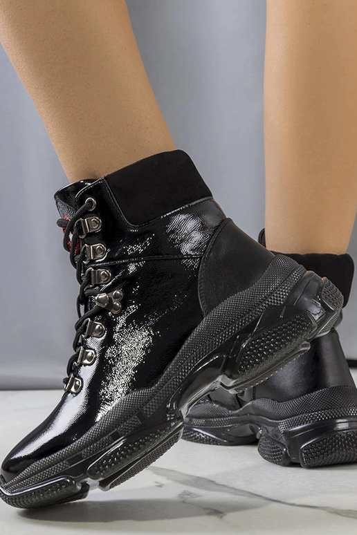 Stiefeletten Celmir aus schwarzem...