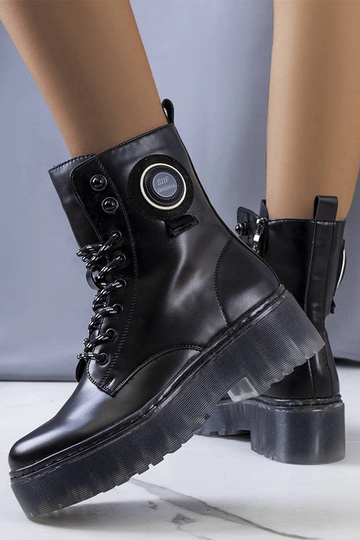 Schwarze Laureano Stiefeletten für Damen 2
