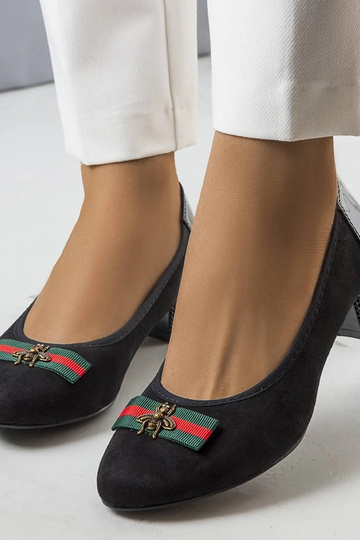 Schwarze Manelia-Pumps