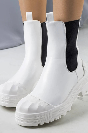Crispo Damen Stiefeletten in weiß