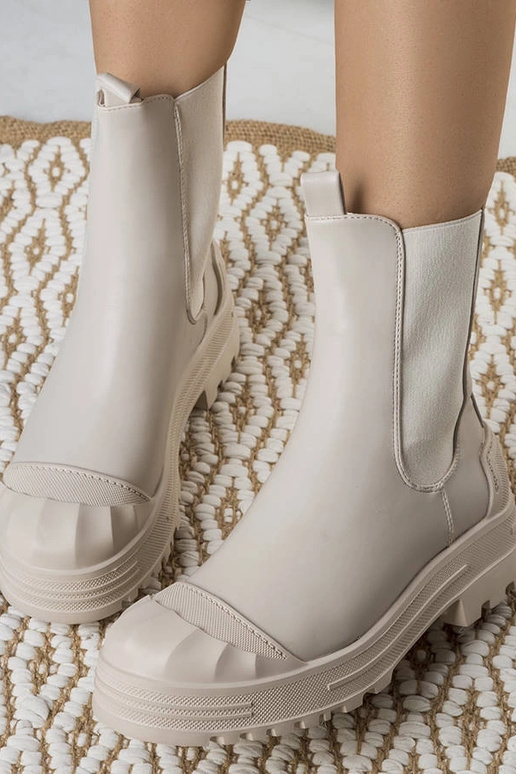 Beige Crispo Damenstiefeletten