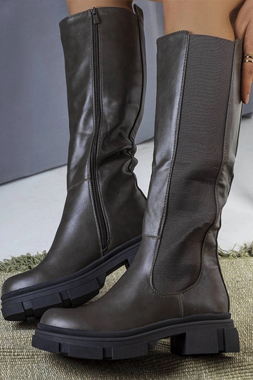 Grüne isolierte Stiefel Flores 2