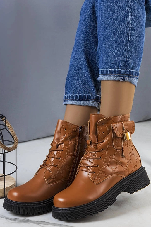 Braune isolierte Coal Trapperstiefel