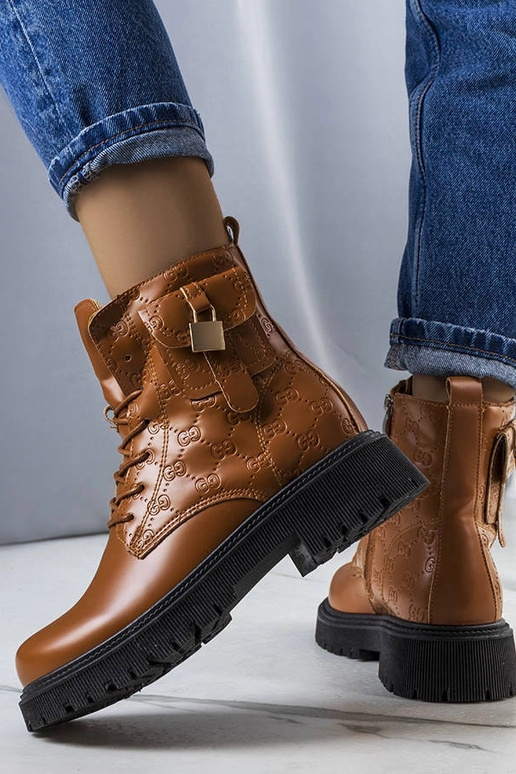 Braune isolierte Coal Trapperstiefel