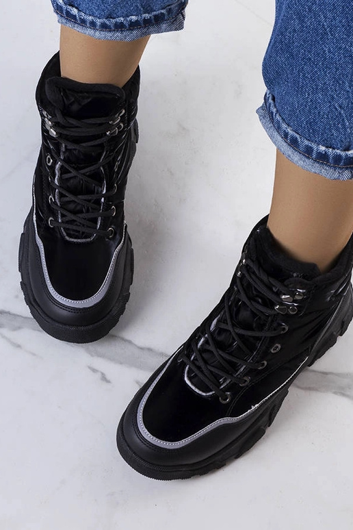 Schwarze isolierte Rimu-Stiefel