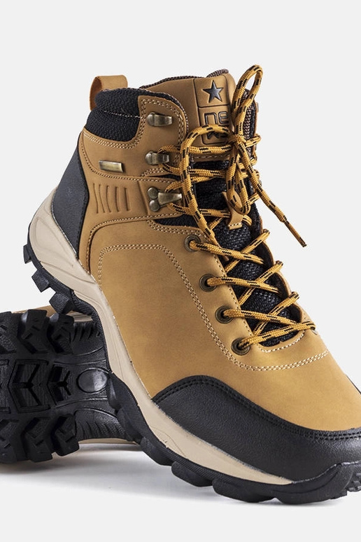 Braune Winter-Wanderschuhe für...