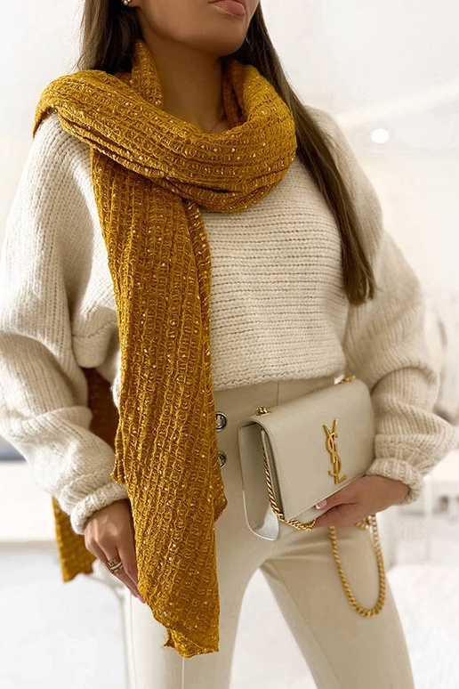 Khalil – Gelber Schal mit Punkten