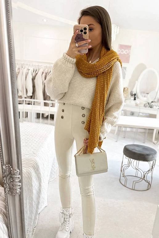 Khalil – Gelber Schal mit Punkten